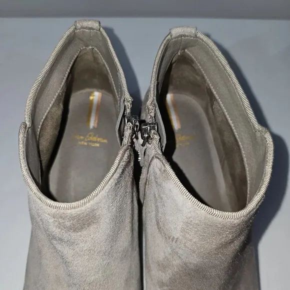 NEW Sam Edelman Pryce Ankle Bootie  Putty Taupe Suede Waterproof Size 9.5