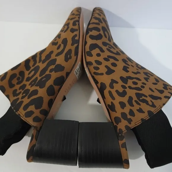 NEW SCHUTZ Animal Print Slink Back Nobuck Willwood Close Toe Slip-On Shoes Sz 38