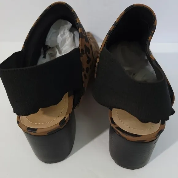 NEW SCHUTZ Animal Print Slink Back Nobuck Willwood Close Toe Slip-On Shoes Sz 38