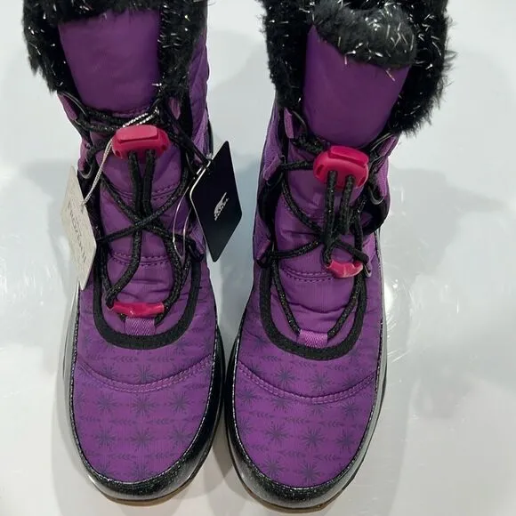 New SOREL boots girls 7 purple black