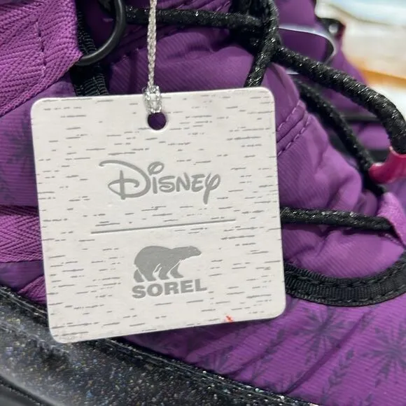 New SOREL boots girls 7 purple black
