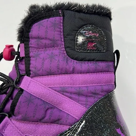 New SOREL boots girls 7 purple black