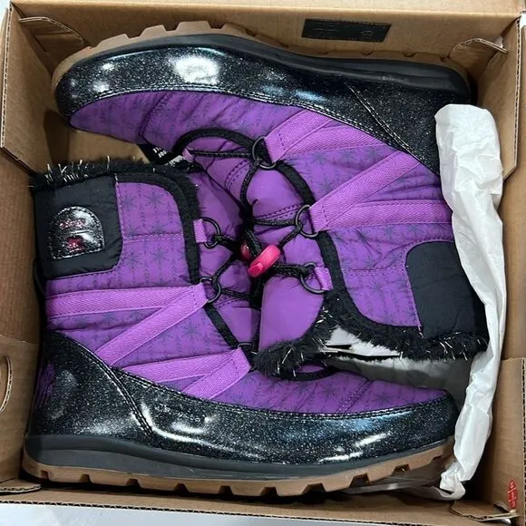 New SOREL boots girls 7 purple black