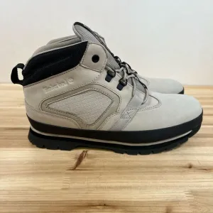 NEW Timberland Euro Hiker mid leather lace up boots Mens 7 Womens 8.5 Grey Black
