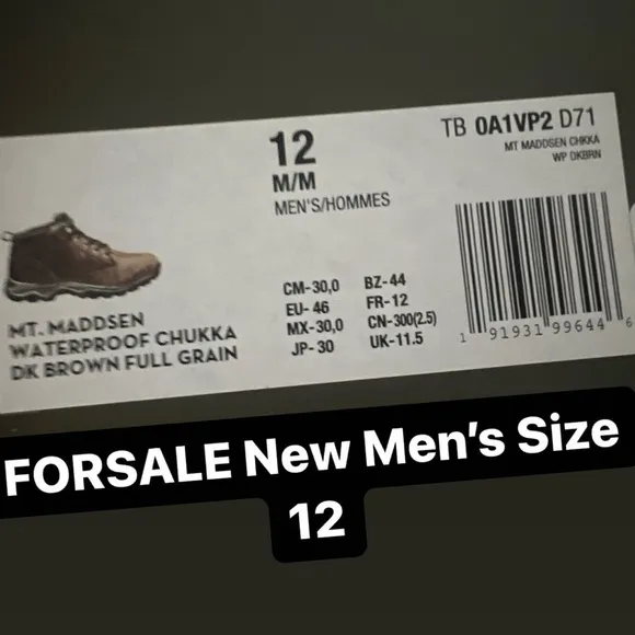 New Timberland steel toe size 12 men’s boots