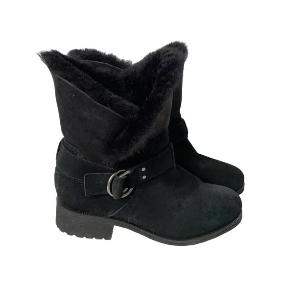 NEW UGG Bodie black suede ankle boots