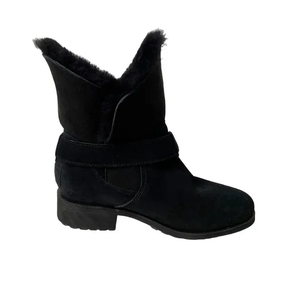 NEW UGG Bodie black suede ankle boots