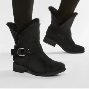 NEW UGG Bodie black suede ankle boots