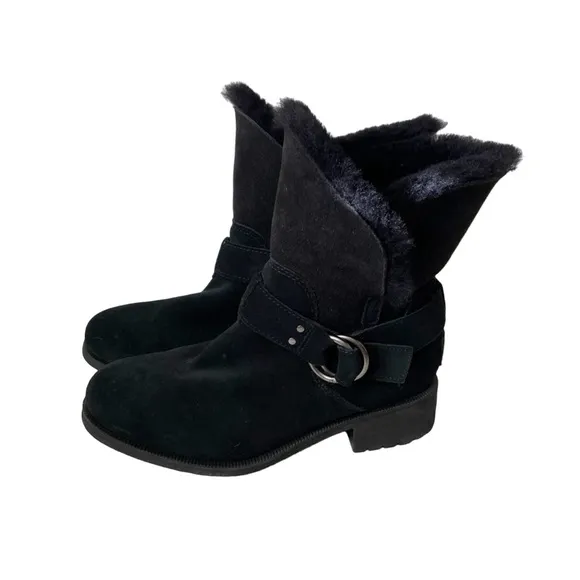 NEW UGG Bodie black suede ankle boots