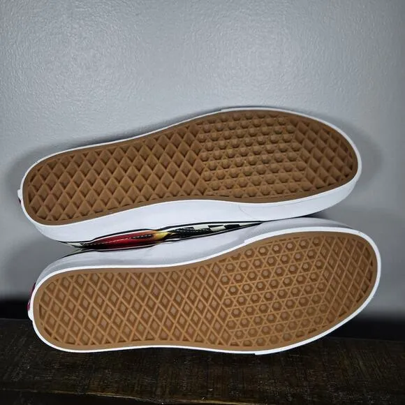 NEW Vans Disney Slip On Mickey &amp; Minnie Checkered Flame Womens 10 Shoes Mens 8.5