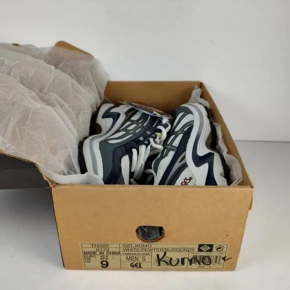 new vintage mens asics gel-kumo streetwear y2k essential training shoe size 9