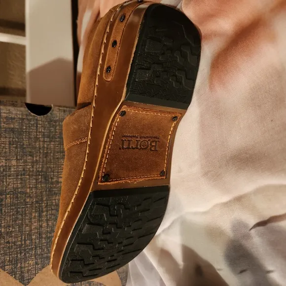 NIB BORN WOMEN'S BAILIE GLAZED GINGER BROWN CLOG SIZE 8.5