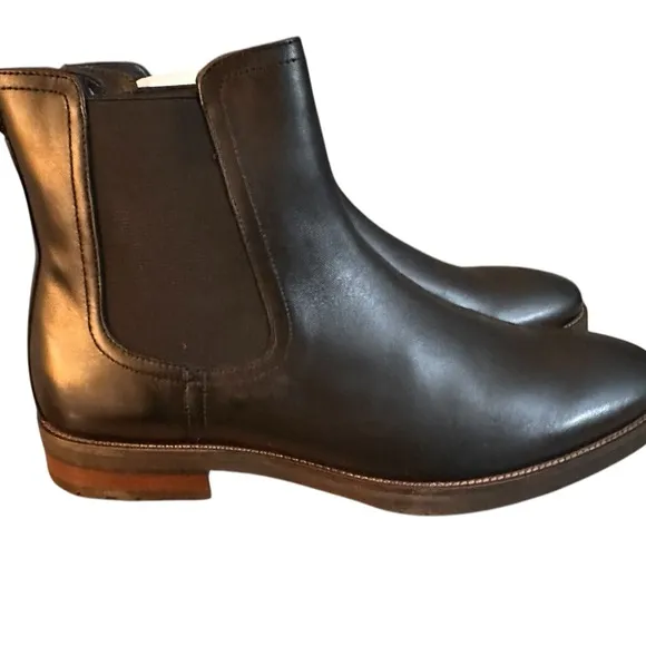 NIB Men’s Steve Madden Sverne Black Leather Chelsea Boots- US 12