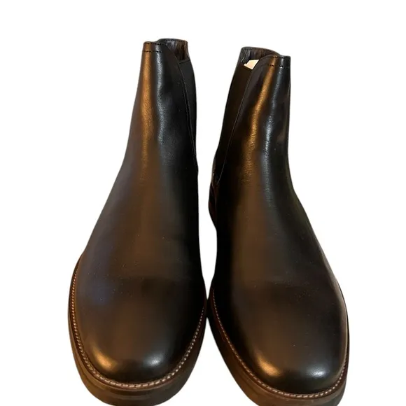 NIB Men’s Steve Madden Sverne Black Leather Chelsea Boots- US 12
