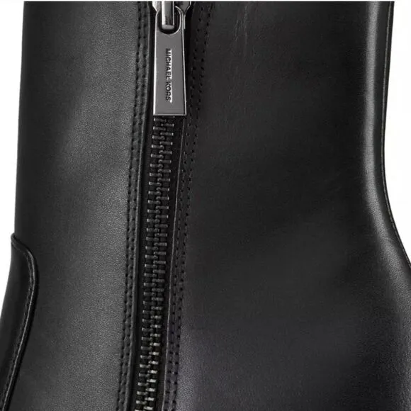 NIB Michael Kors Rue Stiletto Bootie - Black Leather