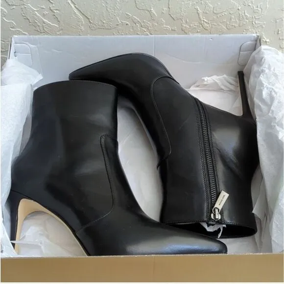 NIB Michael Kors Rue Stiletto Bootie - Black Leather