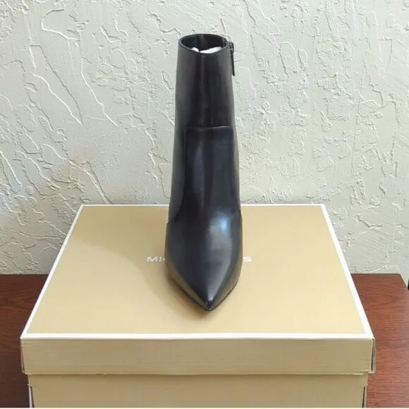 NIB Michael Kors Rue Stiletto Bootie - Black Leather