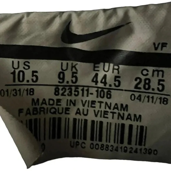 Nike Air Force 1 ‘07 LV8 Mens Size 10.5White Athletic Shoes Sneakers 823511-106