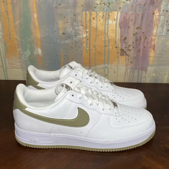 Nike Air Force 1 ‘07 Shoes White Neutral Olive FJ4146-110 Mens size 14 New Other