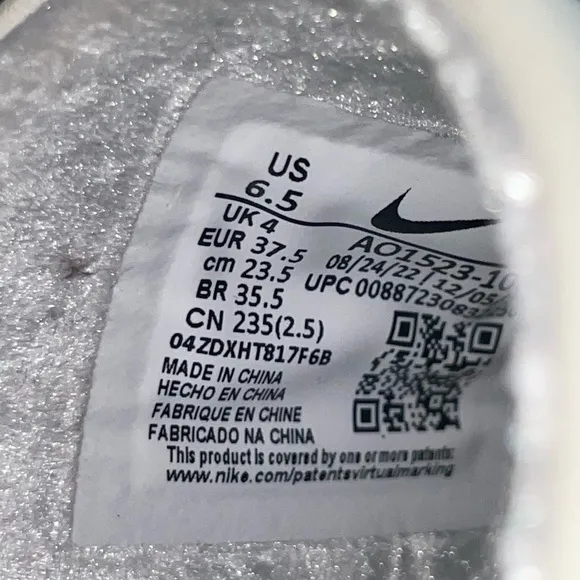 Nike Air Force 1 Lover XX Reimagined Off White' Slip-On Women's size 6.5 shoes