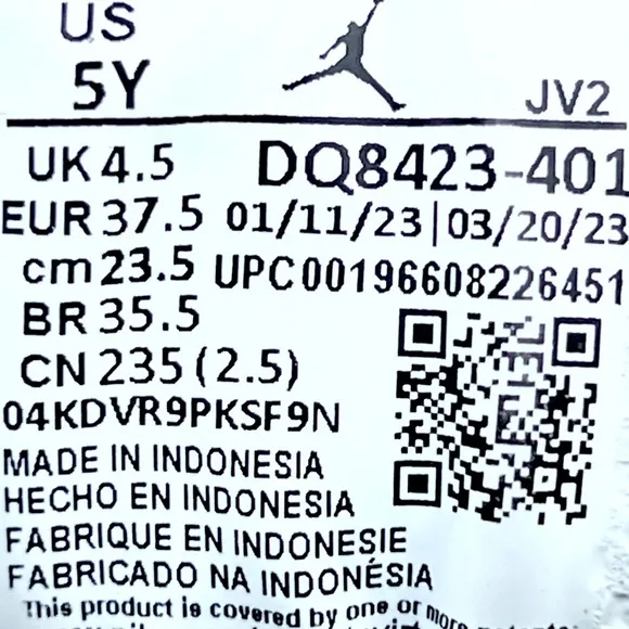 Nike Air Jordan 1 Mid UNC University Blue Kids Boys Basketball Shoes - 5Y