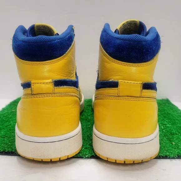 Nike Air Jordan 1 Retro High OG 2013 Laney Maize-Yellow/Blue 555088-707 Men 10.5