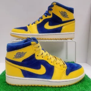 Nike Air Jordan 1 Retro High OG 2013 Laney Maize-Yellow/Blue 555088-707 Men 10.5