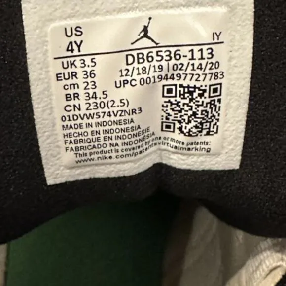 Nike Air Jordan 13 Retro GS Lucky Green Shoe DB6536-113‎ Size 4Y
