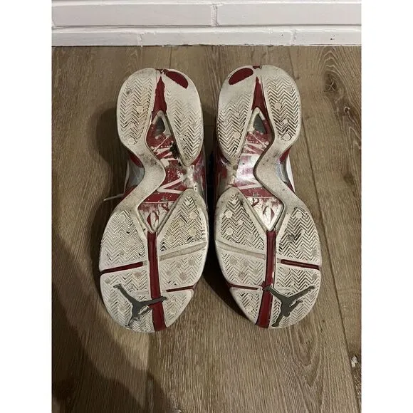 Nike Air Jordan 8.0 'White Red' Shoes Mens Size 10 Sneakers 467807 101 RARE