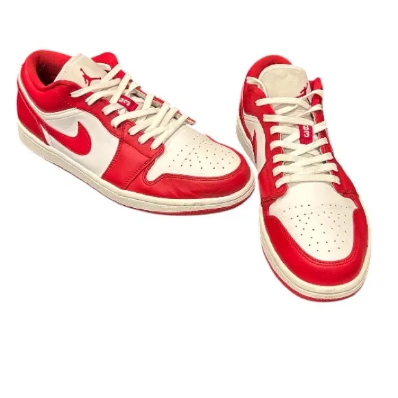 Nike Air Jordan Men's Red and White Sneakers, Size 10.5 in great condition.