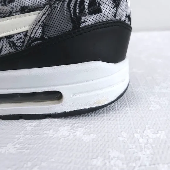 NIKE Air Max 1 GPX Men's Athletic Shoes Black Floral US 11 Lace-Up Sneakers