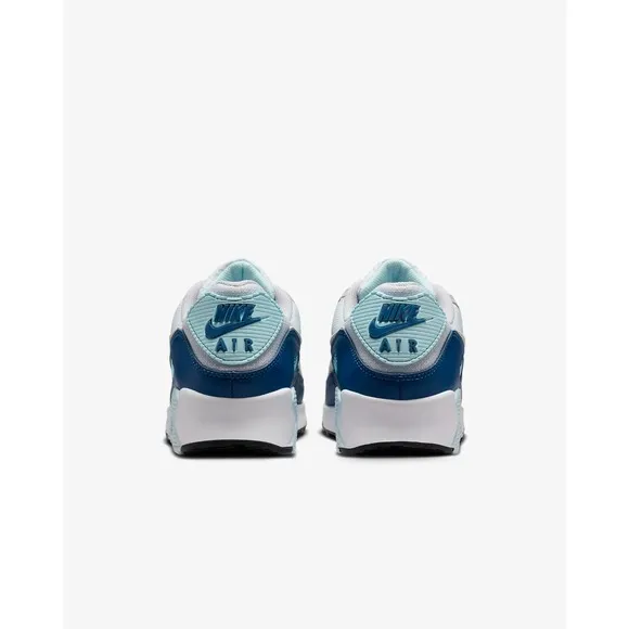 Nike Air Max 90 Size 10 Platinum White Glacier Blue FN6958-001 Mens Sneakers