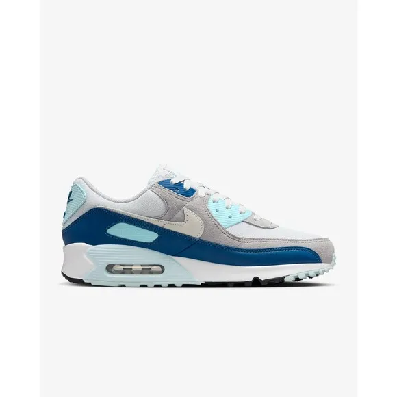 Nike Air Max 90 Size 10 Platinum White Glacier Blue FN6958-001 Mens Sneakers