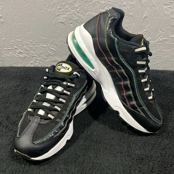 🔥 NIKE Air Max 95 Game Special Edition Black Sneakers Youth Sz 4.5Y / Women 6.5