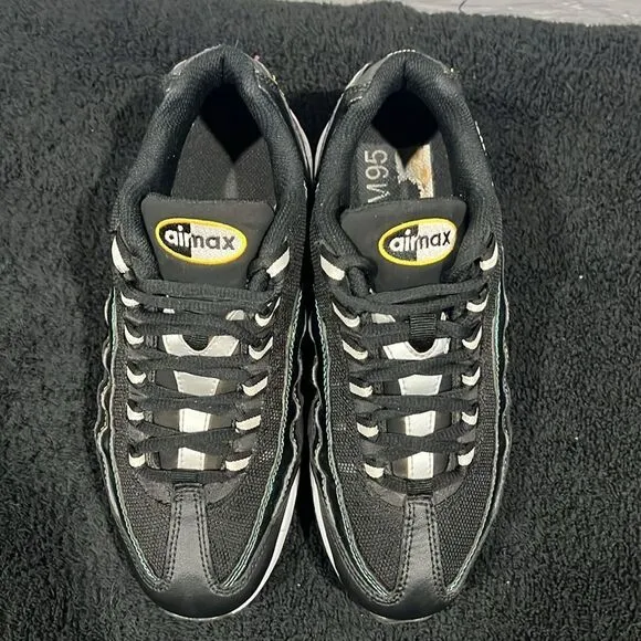 🔥 NIKE Air Max 95 Game Special Edition Black Sneakers Youth Sz 4.5Y / Women 6.5
