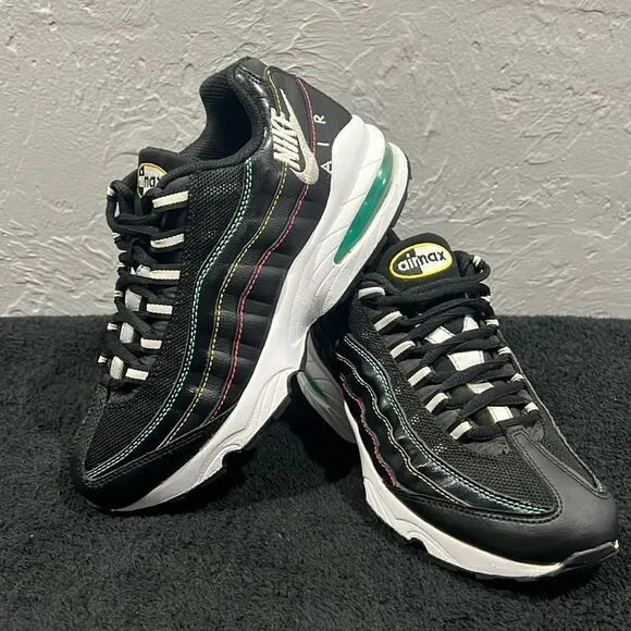 🔥 NIKE Air Max 95 Game Special Edition Black Sneakers Youth Sz 4.5Y / Women 6.5