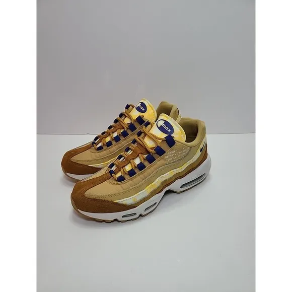 Nike Air Max 95 SE Twine Sail Tawny Royal Mens Sz.6.5/Wmns 8.5 Shoes CU1560-700‎