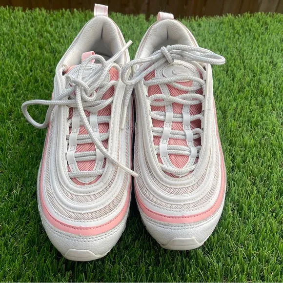 Nike Air Max 97 Summit White Bleached Coral 921733-104 Women’s Size 5
