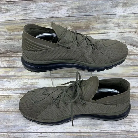 Nike Air‎ Max Flair Shoes Mens 11 Olive Green Sneakers Cross Training 942236-200