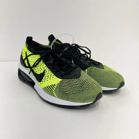 Nike Air Max Flyknit Racer Women's Size 9 Volt White Sequoia Black DM9073-700