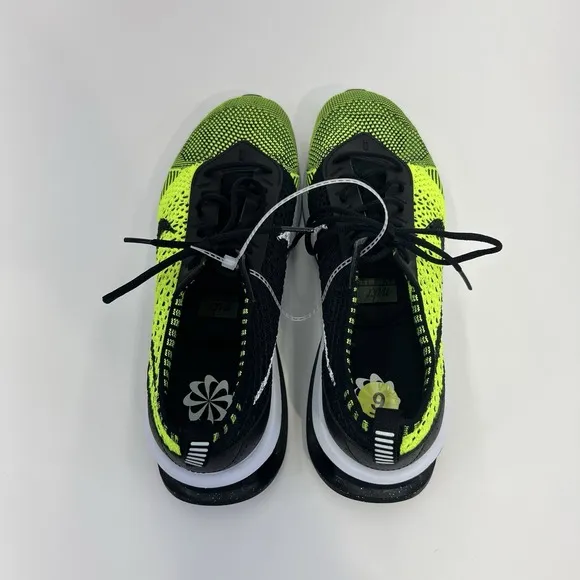 Nike Air Max Flyknit Racer Women's Size 9 Volt White Sequoia Black DM9073-700