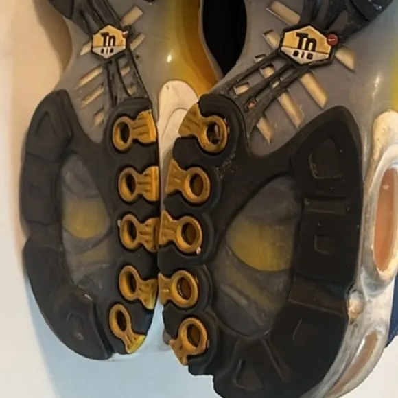 Nike Air Max Plus OG Steel-yellow-white-black Wave Grid SZ 11 BV1983-500
