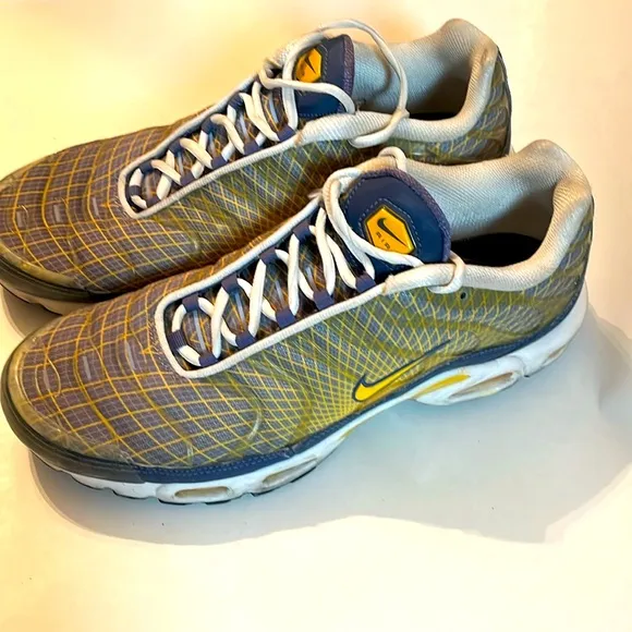 Nike Air Max Plus OG Steel-yellow-white-black Wave Grid SZ 11 BV1983-500