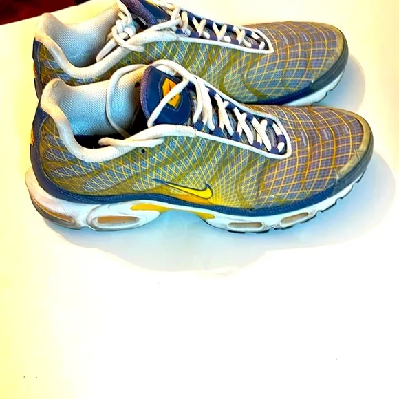 Nike Air Max Plus OG Steel-yellow-white-black Wave Grid SZ 11 BV1983-500