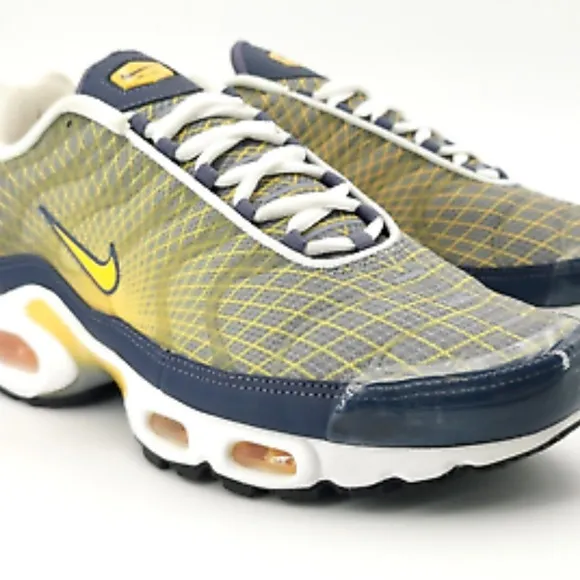 Nike Air Max Plus OG Steel-yellow-white-black Wave Grid SZ 11 BV1983-500