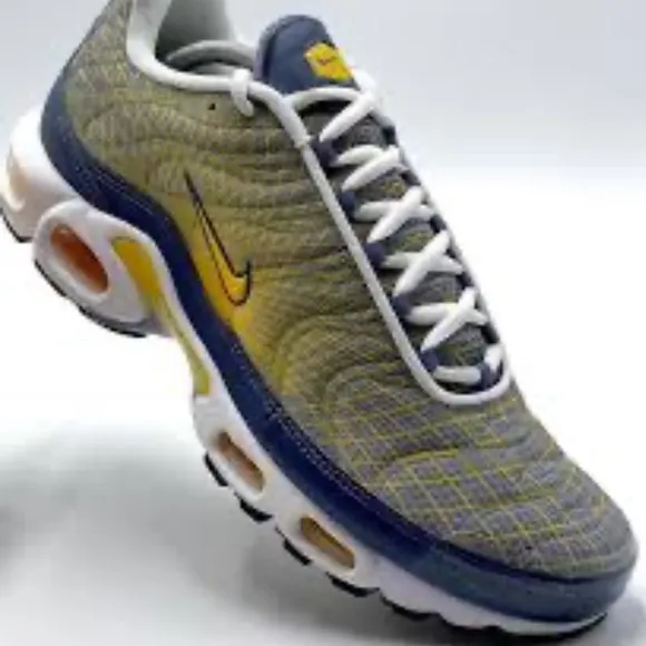 Nike Air Max Plus OG Steel-yellow-white-black Wave Grid SZ 11 BV1983-500