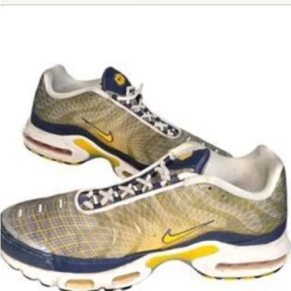 Nike Air Max Plus OG Steel-yellow-white-black Wave Grid SZ 11 BV1983-500