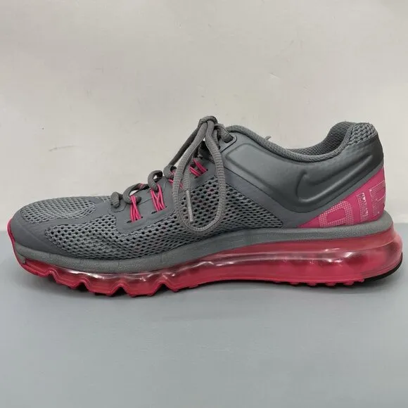 Nike Air Max Plus Sneakers Shoes Athletic Running Training Gray Pink Womens 9