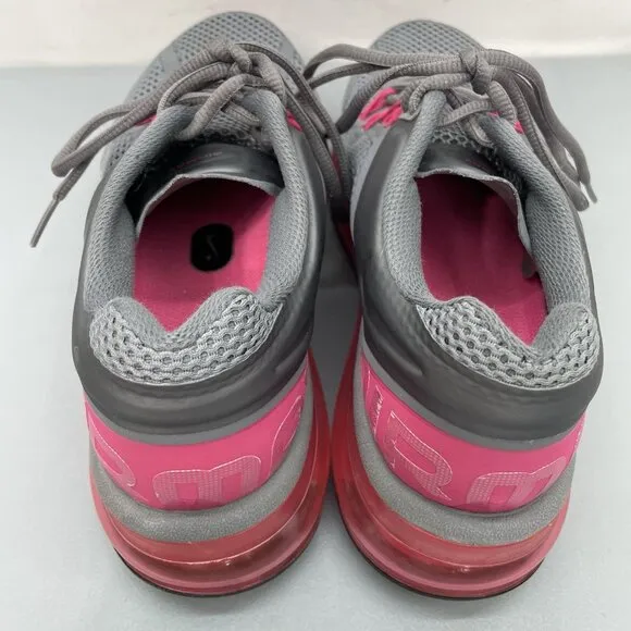 Nike Air Max Plus Sneakers Shoes Athletic Running Training Gray Pink Womens 9