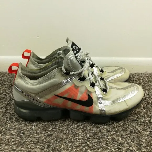 Nike Air Max Vapormax Platinum Orange Running Shoes Mens Size 9.5 AR6631-003